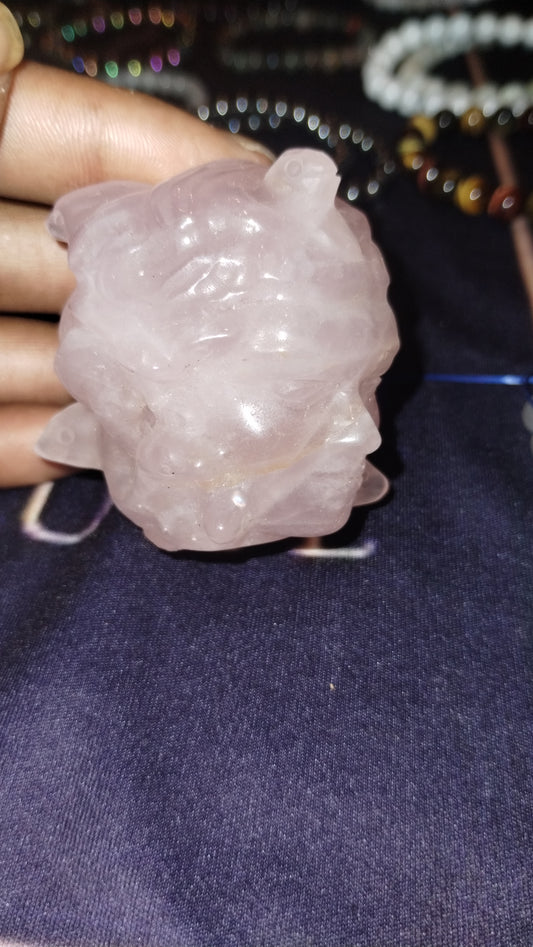 Rose Quartz Medusa Head