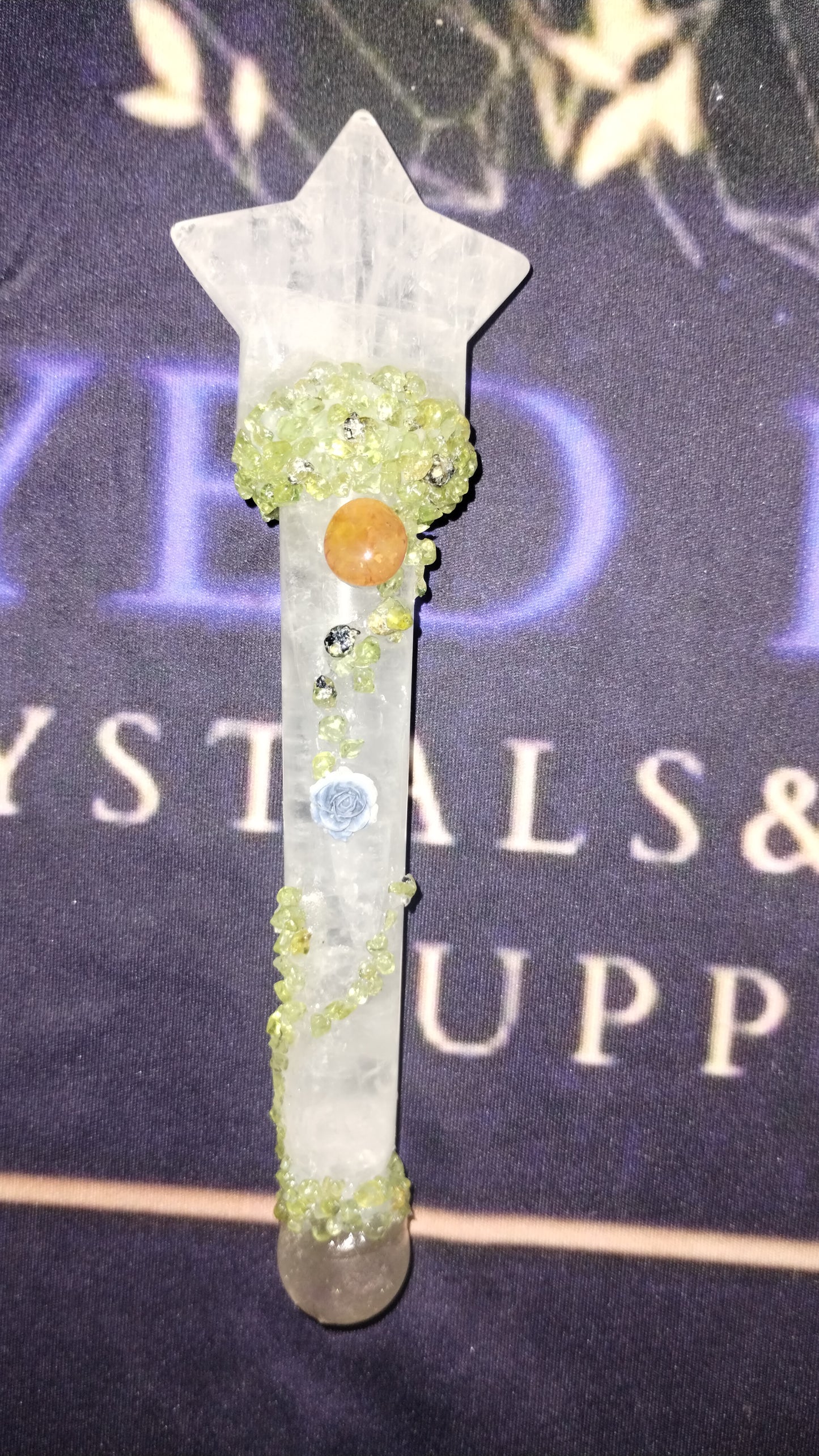 Clear quartz wand