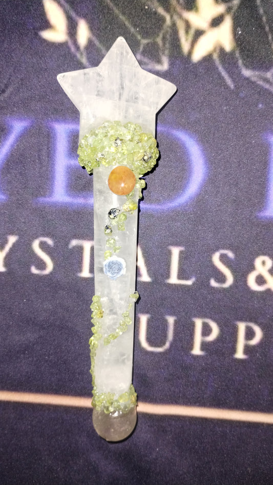 Clear quartz wand