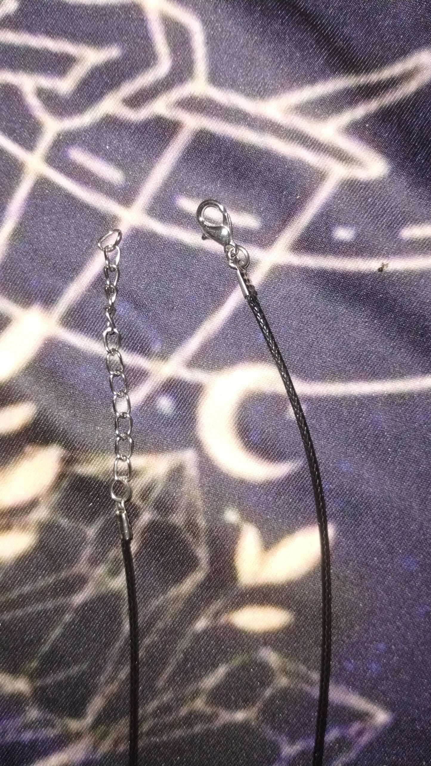 Clear Quartz Dragon Claw Pendant w/ rope necklace
