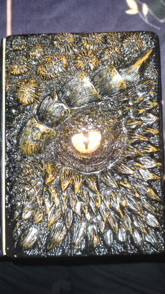 Black and Orange Dragon Journal
