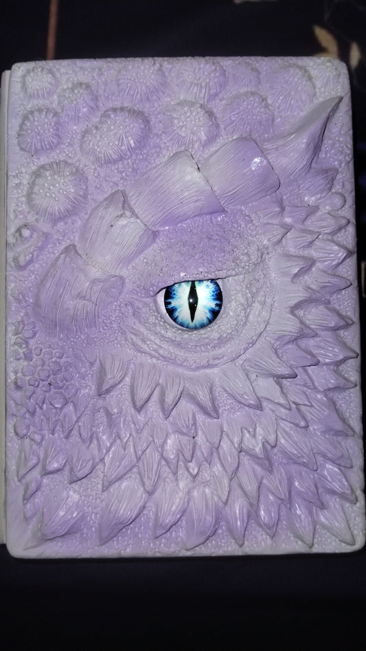 Purple with white Dragon Journal